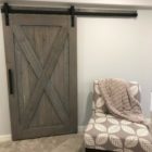 Rustic door hand crafted from reclaimed barnwood