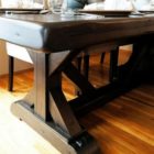 Rustic table hand crafted from reclaimed barnwood