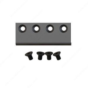 Prairie Barnwood Connector Plate for Biarting Doors - Black - Product #- 246204500226