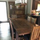 Rustic table hand crafted from reclaimed barnwood