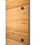 Prairie Barnwood Flat Bar Single Door Pull - One Side Mount- Black - Product #- 246207021MATBC