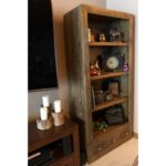 Rustic shelf hand crafted using reclaimed barnwood with original textures