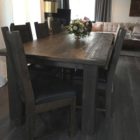 Rustic table hand crafted from reclaimed barnwood