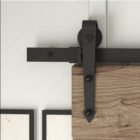 Prairie Barnwood The Arrow Barn Door Hanger Kit - Black - Product #- 24600890