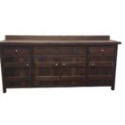 Rustic Modern vanity hand crafted with reclaimed barnwood locally sourced in Ontario