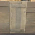 Rustic Modern vanity hand crafted with reclaimed barnwood locally sourced in Ontario